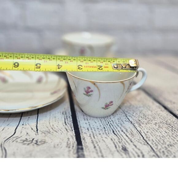 Vintage Set of 2Teacups and 2 Saucers by Grantcrest China - Picture 5 of 5